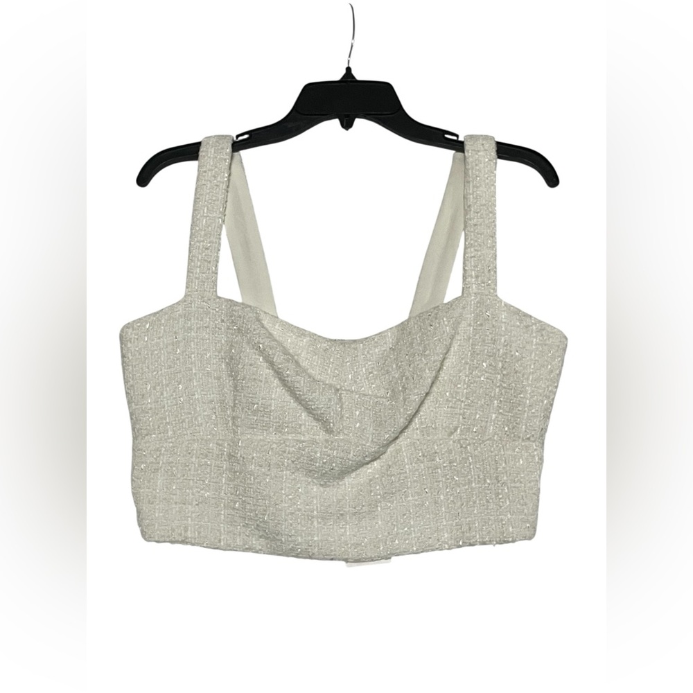 NWT A Loves A Tweed Cami Crop Top Size‎ L